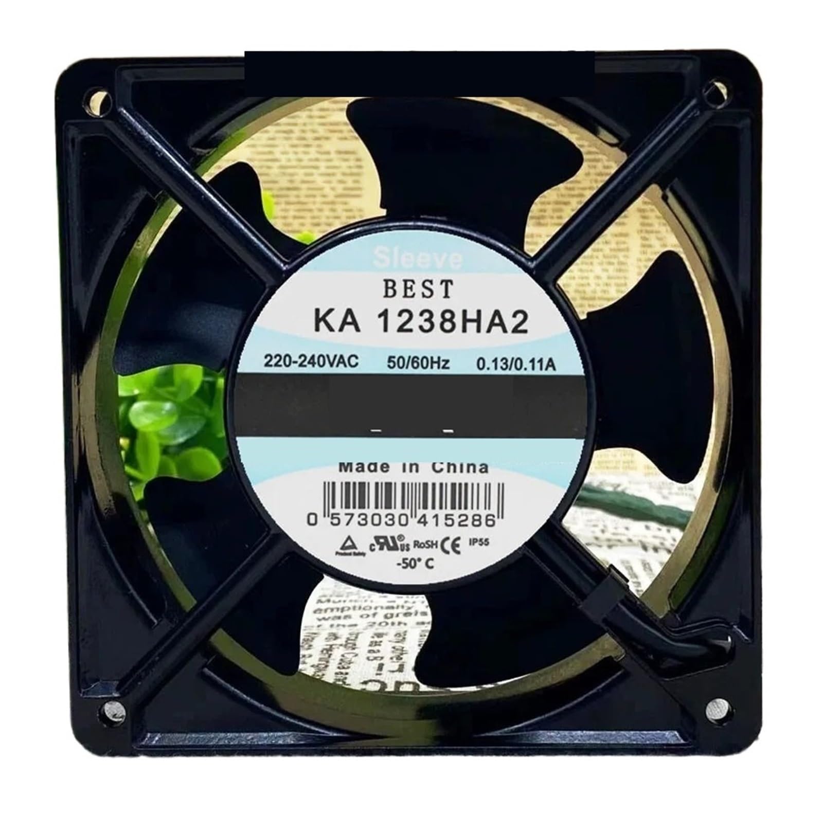 EGTDSFGJA 120 * 120 * 38MM KA1238HA2 220V 0.13/0 50/60Hz IP55 Cooling Fan