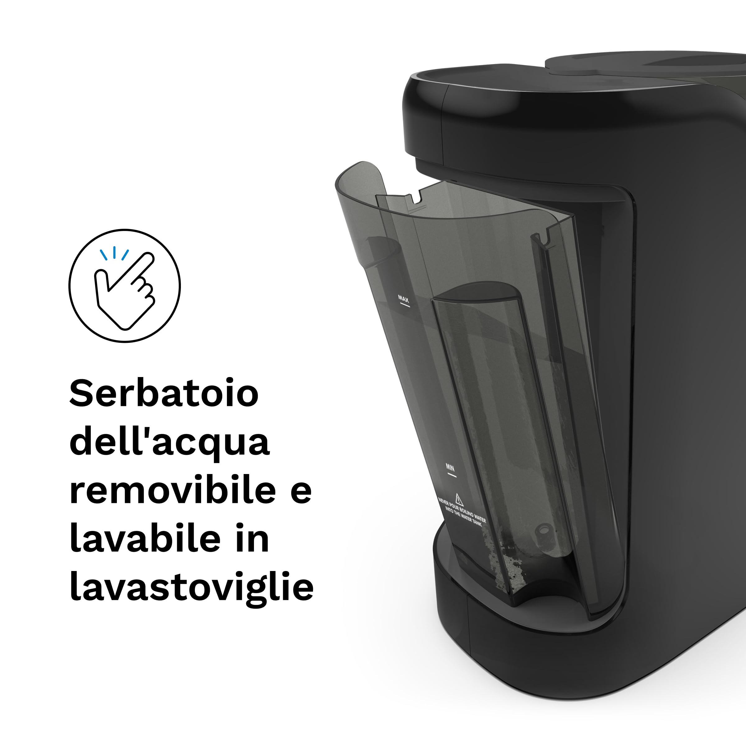 Baby Brezza Formula Pro Advanced nero - Preparatore di Biberon istantaneo e automatico, miscela, riscalda ed eroga automaticamente la Formula o l’Acqua - con 3 Temperature e Dosaggio automatico