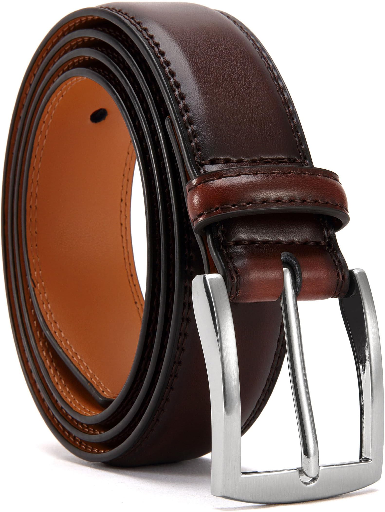 YOORAN Gürtel Herren,Ledergürtel Herren, 33 mm breit, Geeignet Für Herrenjeans und Anzüge，Länge kürzbar