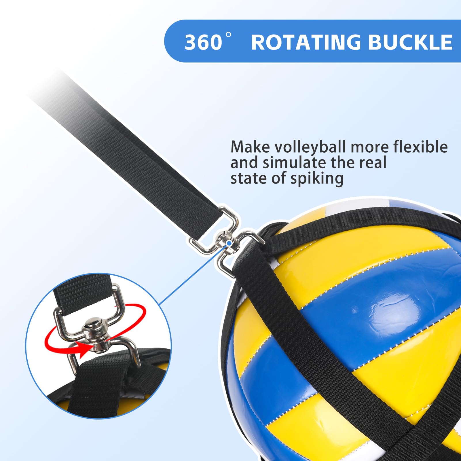 Entraîneur De Volley-ball Avec Rebondisseur – Grand Crochet, Débutants, Pour Jardin/gymnase