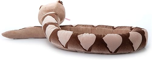 Miniatura 2 de The Petting Zoo Peluche de serpiente Copperhead, regalos para niños, juguete de peluche de serpiente de 54 pulgadas