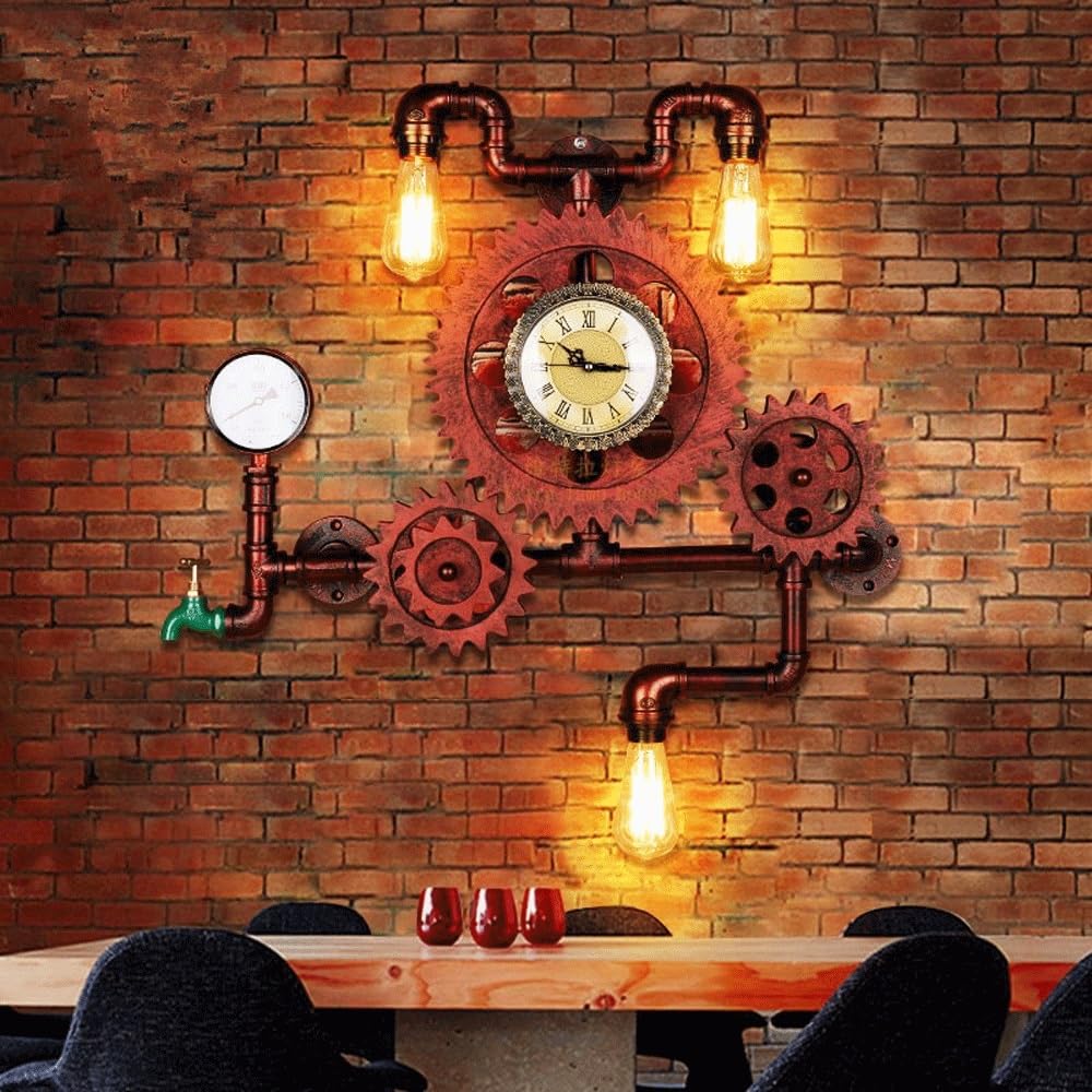 Przemysłowy kinkiet steampunkowy