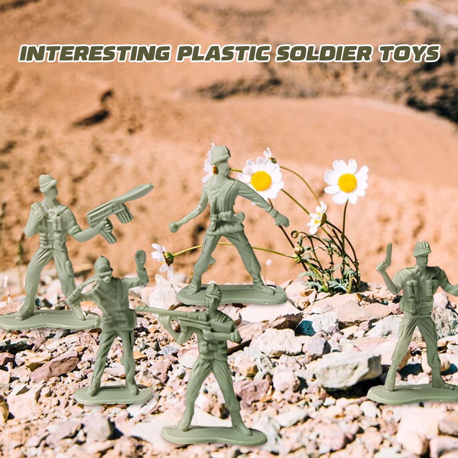 Larfraecy Soldatini Giocattolo Militari Playset 100Pezzi Mini Soldato Figure Giocattoli,Giocattoli soldato di plastica per ragazzi,Gioco Soldati Figure forze armate Regalo di compleanno (Blu