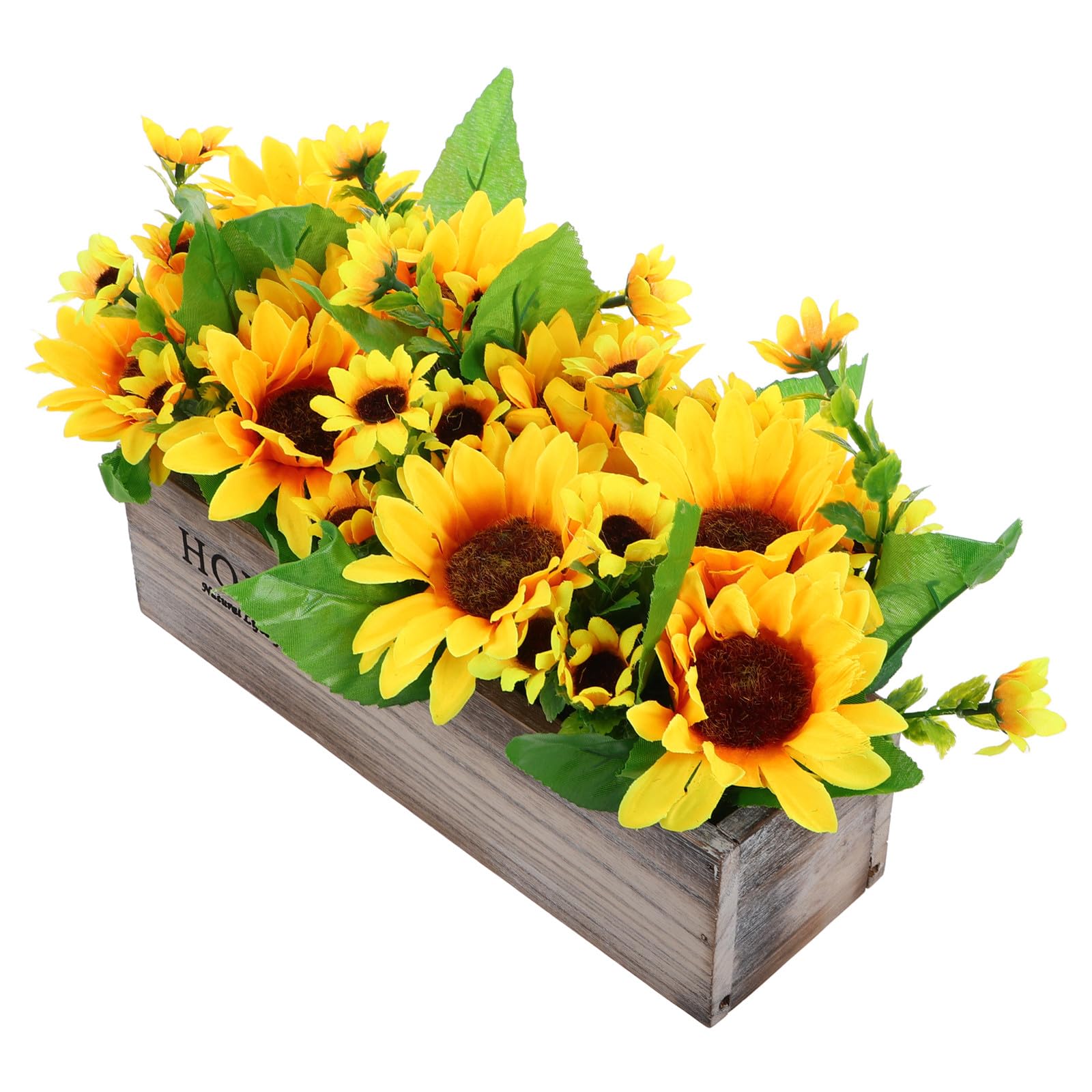 Plante artificielle tournesols en pot, fleurs en soie de qualité supérieure
