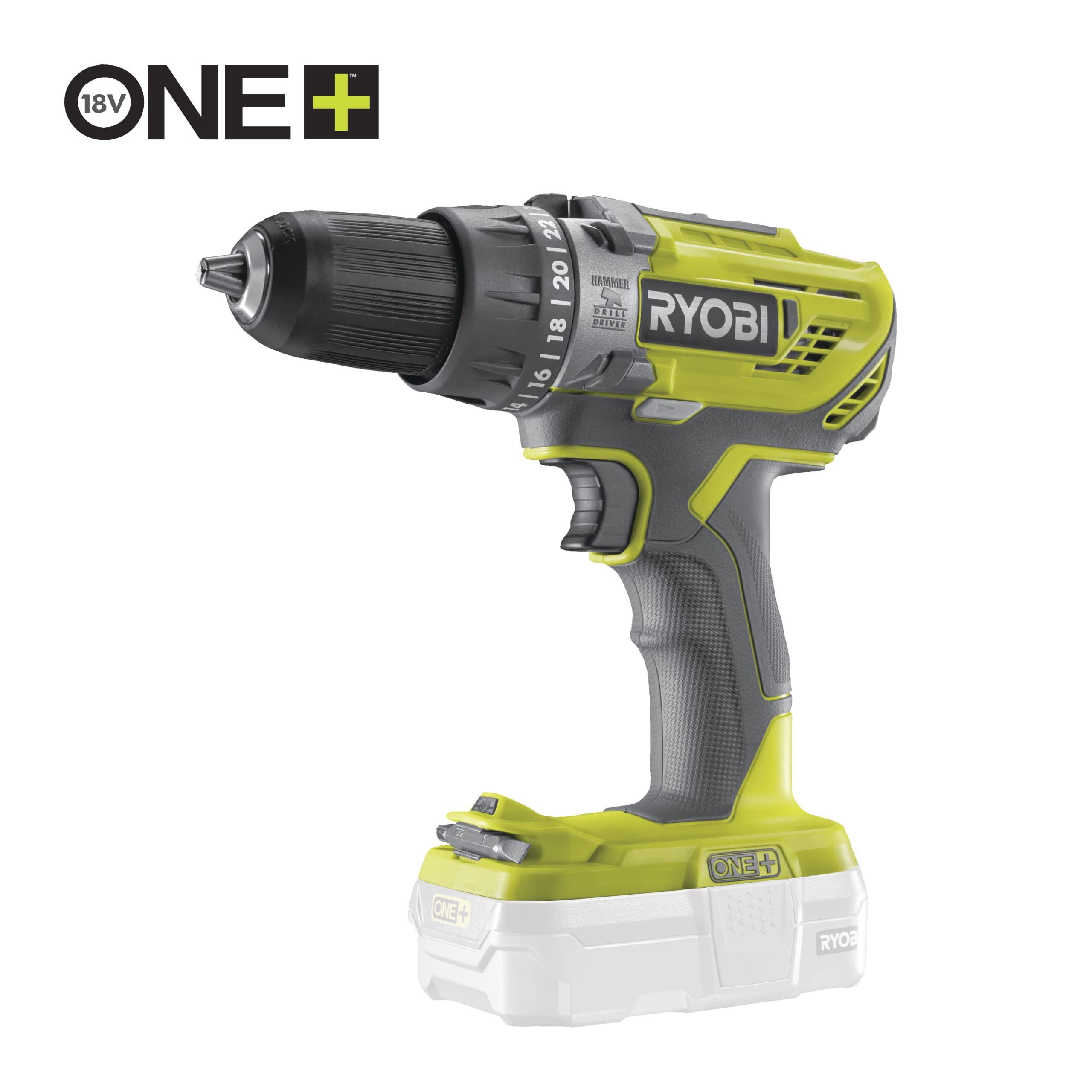 RYOBI 18 V ONE+ 8-częściowy zestaw akumulatorowy kombi RCK184O-242SZL, wiertarko-wkrętarka udarowa, szlifierka kątowa, ręczna piła tarczowa, szlifierka wibracyjna Delta, 2 x akumulatory (4,0 Ah i 2,0