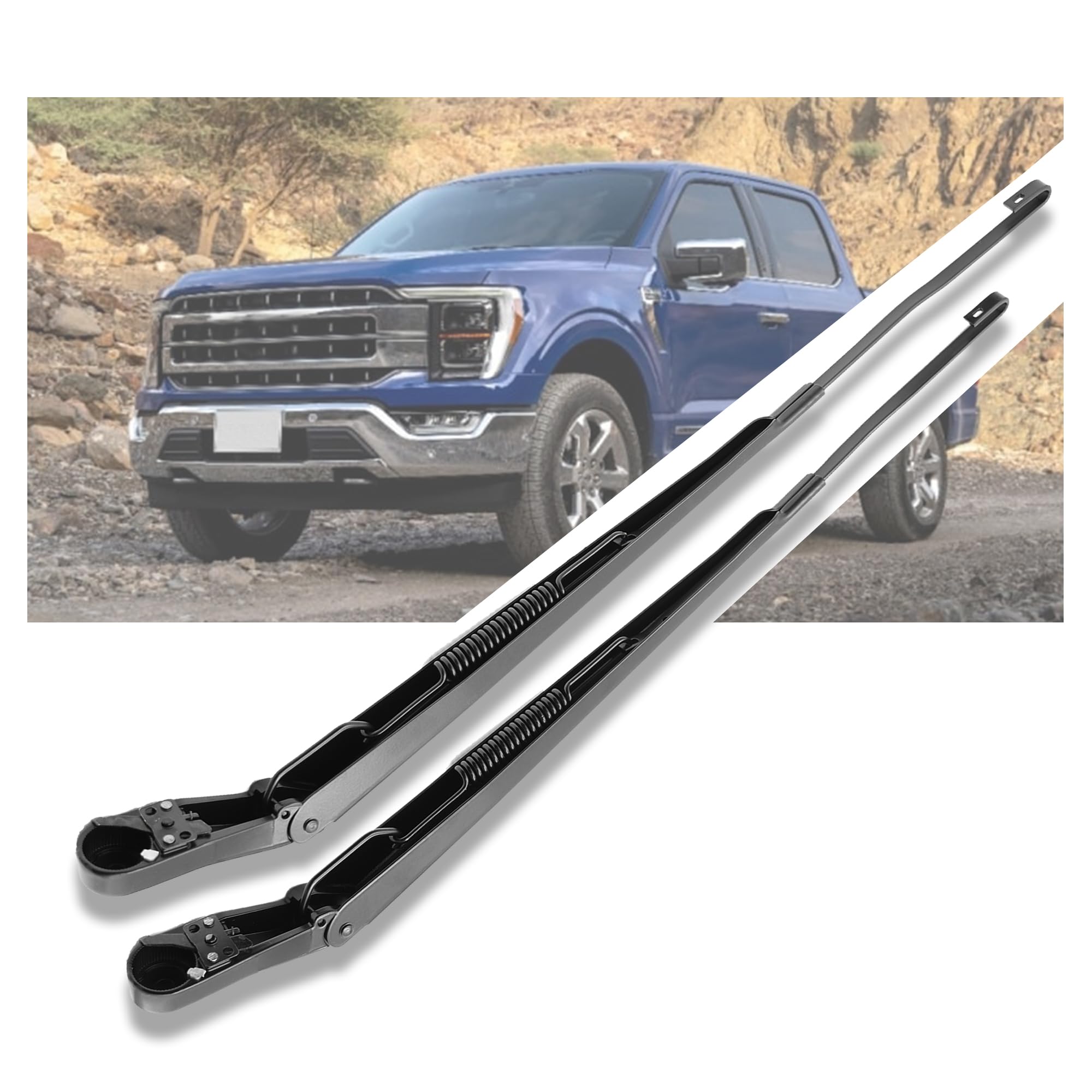1 Pair AutoHornix Front Windshield Wiper Arm Kit Ford