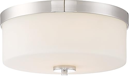 Nuvo 606231 Montaje empotrado de dos luces, 2, níquel pulido