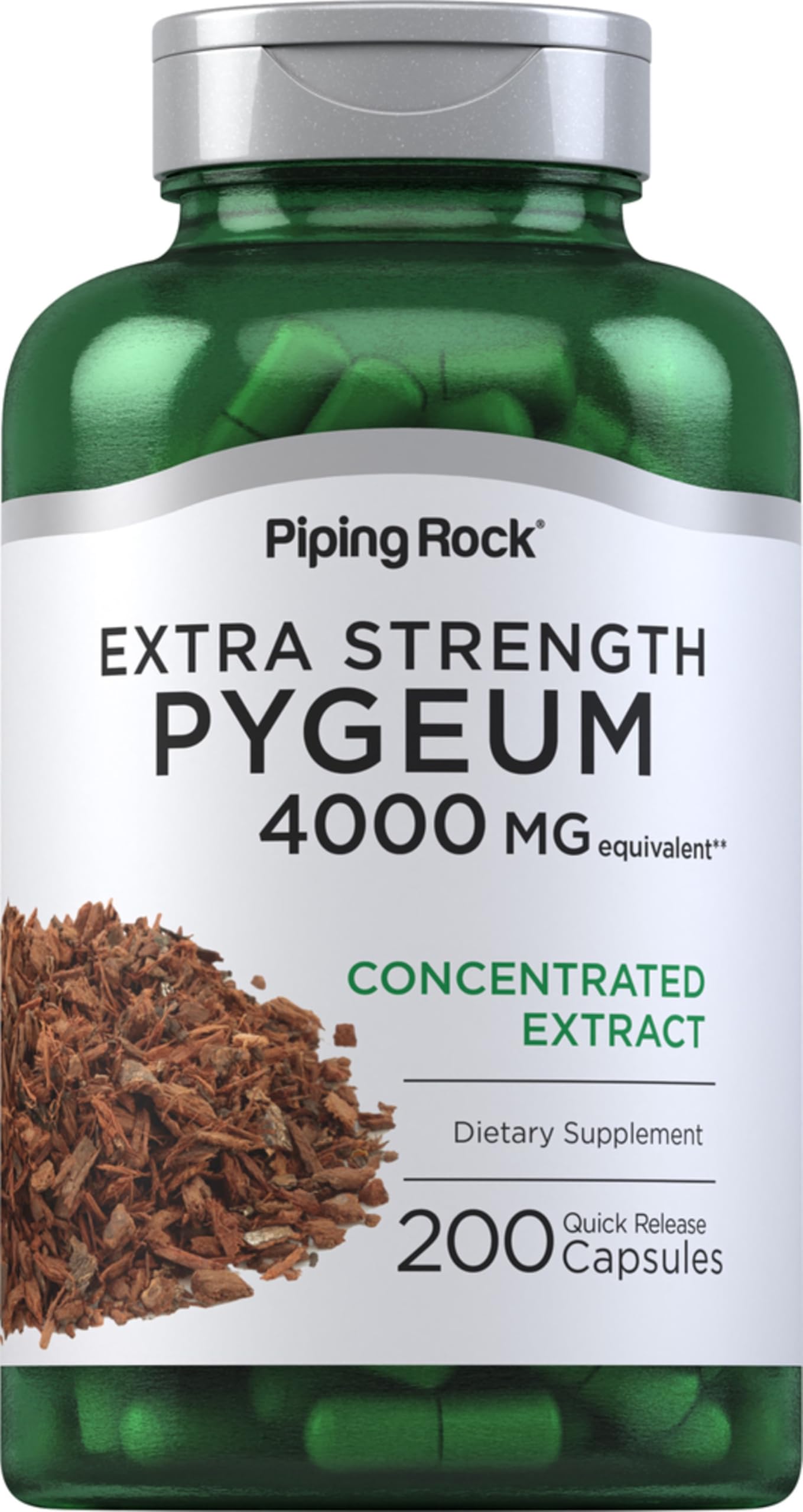 Piping Rock Pygeum Supplement | 200 Capsules | Concentrated Extract