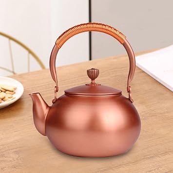 Copper Tea Kettles Stovetop Teapot Anti Scalding Handle Coffee Pot for Stovetop Boiling Water Teakettle