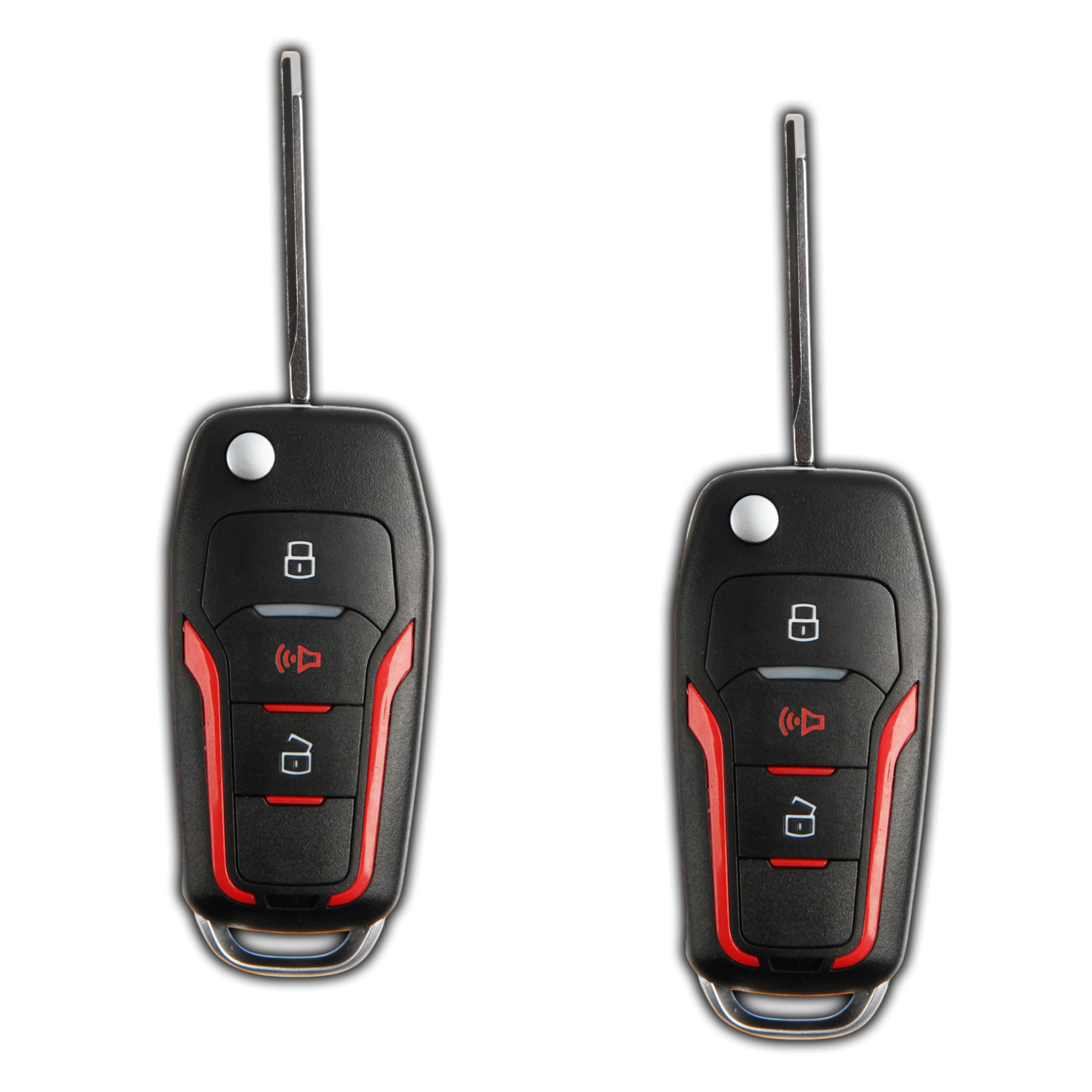 2X KeylessOption Key Fob for 1998 1999 2000 2001 2002 2003 2004 2005 2006 2007 2008 2009 2010 2011 2012 2013 2014 2015 2016 Ford Mazda Mercury Remote, 3-Button CWTWB1U345, Programming Guide Included