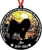 Vista 64 de Adorno personalizado para atrapasoles Bichon Frise, Bichon Frise Sun Catcher Adorno de Navidad – Regalo para perro amante, Bichon Frise 3D 2 capas