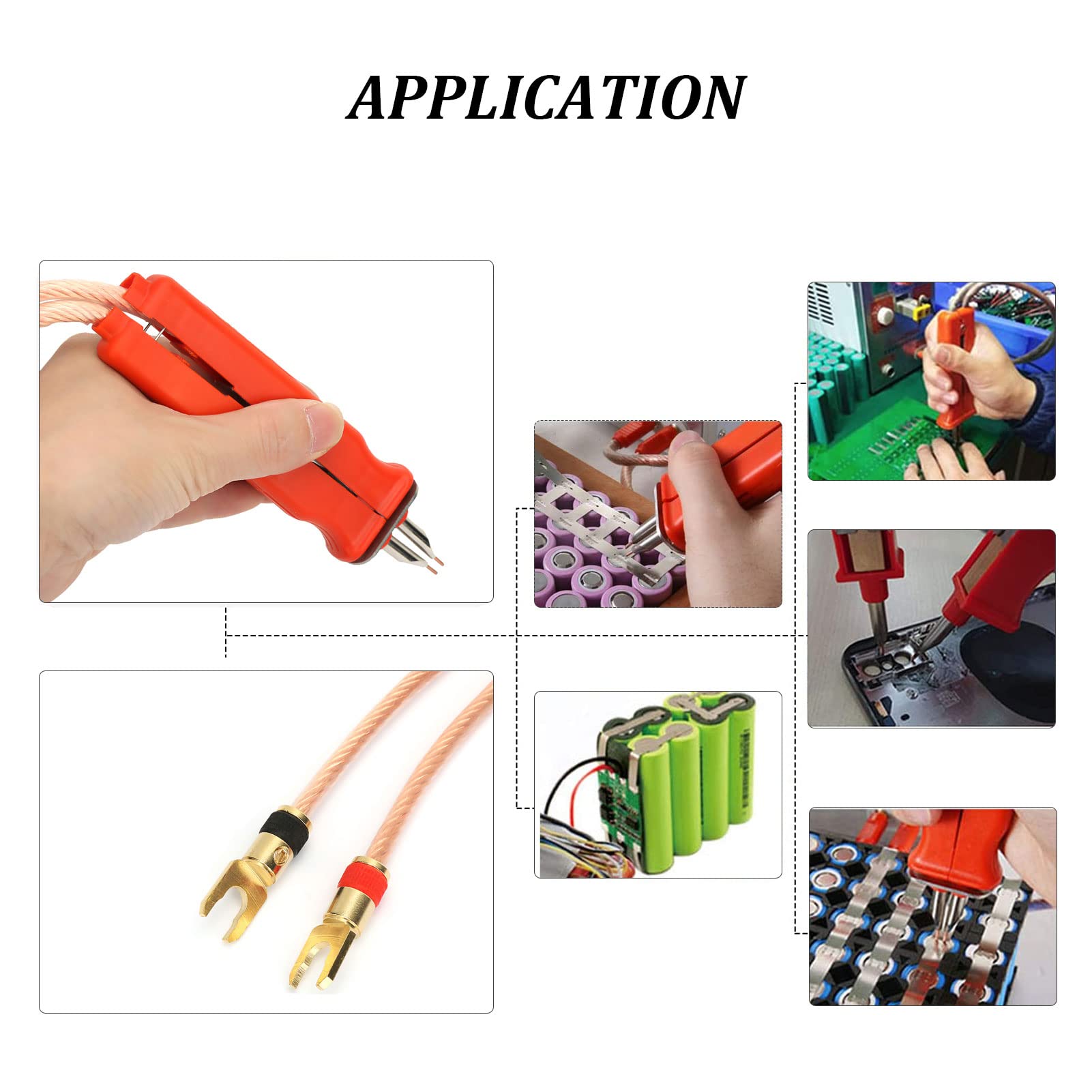 Bolígrafo de soldadura HB-70B, bolígrafo de soldadura por puntos de alta potencia para baterías eléctricas de 1900 W para hardware y alambre de acero inoxidable