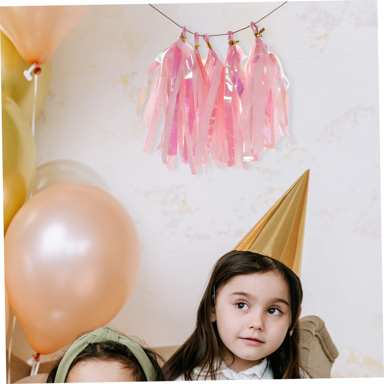 Abaodam 12 Sets Flexible Quaste Banner Für Hochzeit Geburtstag Party Baby Dusche Hängende Dekorationen Quaste Girlanden