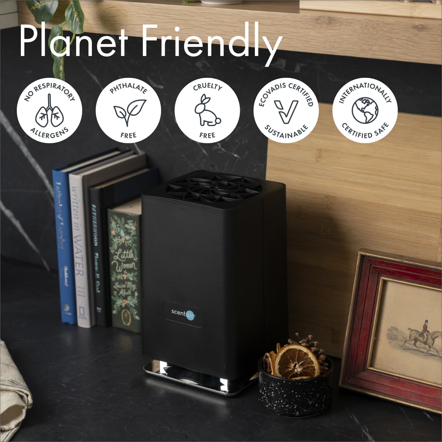 Whisper Home | Diffuser Machine, Scents up to 800 Sq. Ft Room, Compatible with Alexa & Google, WiFi & Bluetooth Enabled, Cartridge Sold Separately, Black