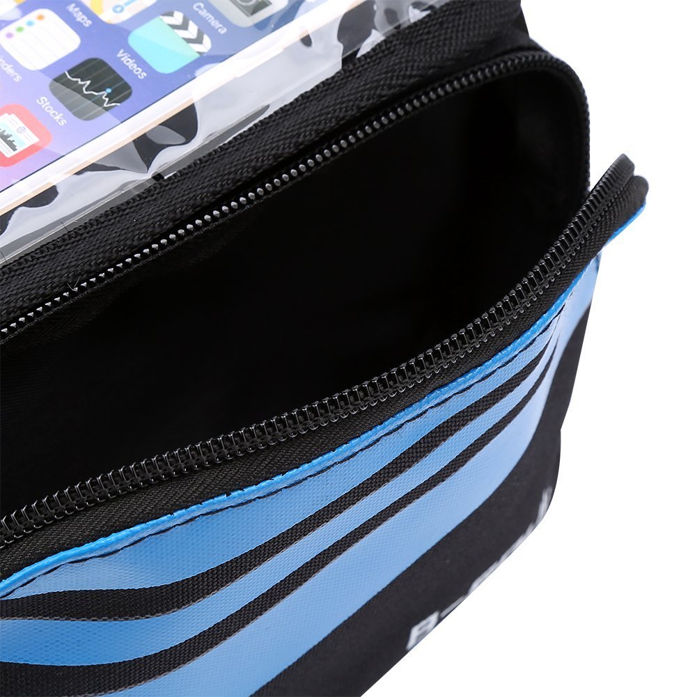 ZJchao Bicicletta Borse Impermeabile della Cassa Mobile Tubo in PVC Trasparente dello Schermo del Manubrio della Bicicletta di Telefono 5,5 Pollici