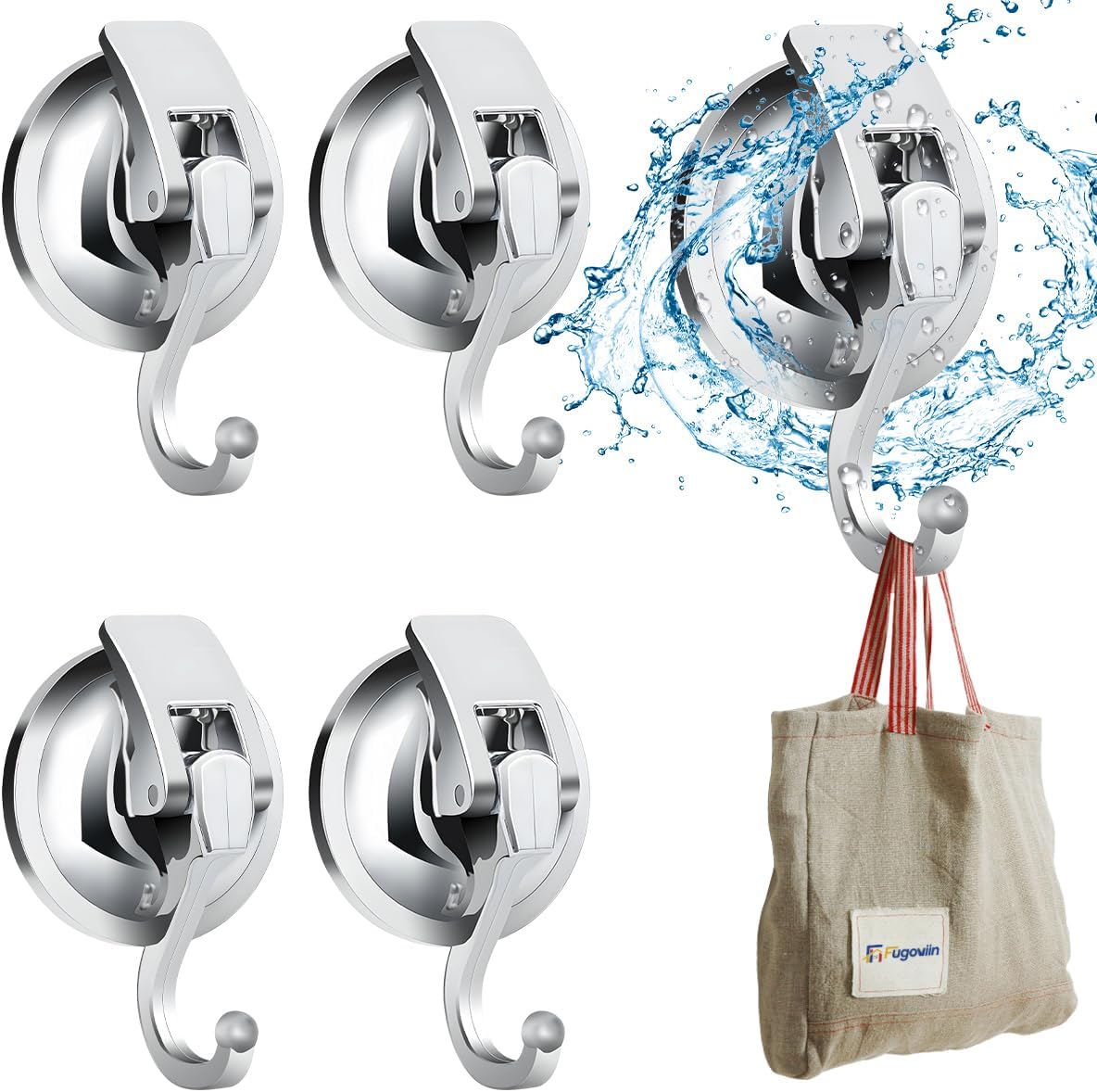 3/4/5/6Cm Zuignap Haak Voor Glas Vacuüm Sucker Haken