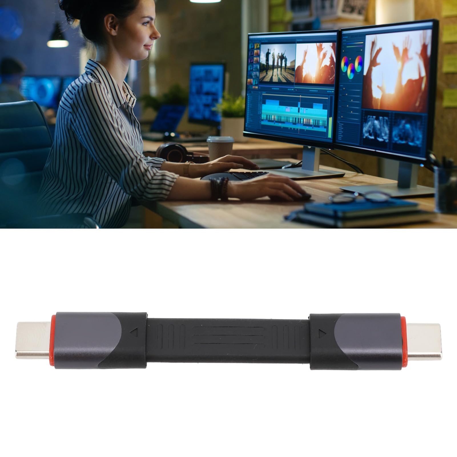 Kabel do Transmisji Danych USB 4.0, Przewód Męski na Męski Typu C do 4/3, Szybkie ładowanie PD60W, szybkość Transferu 40 Gb/s
