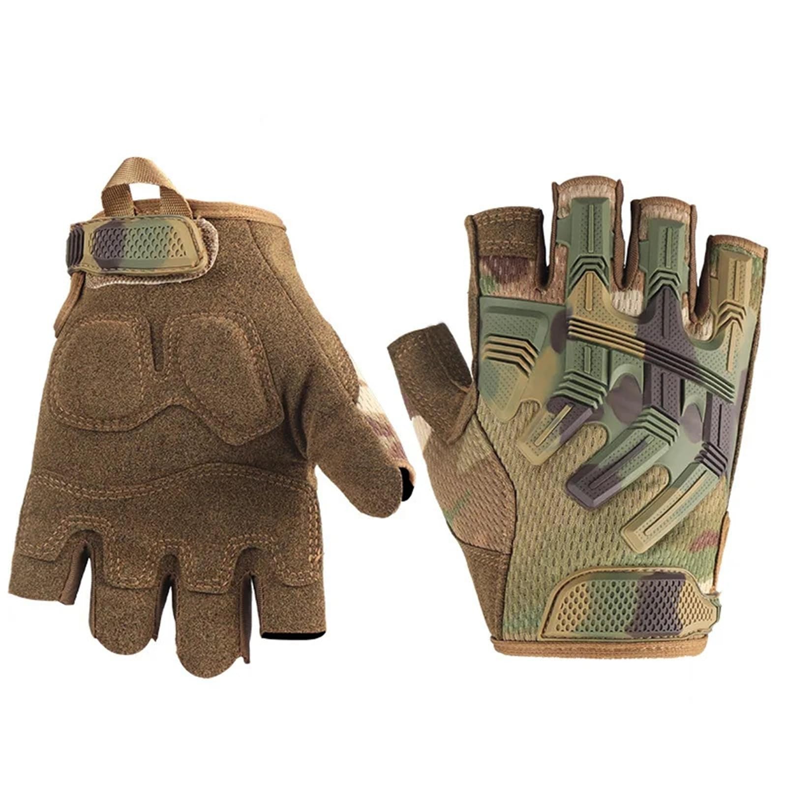 Fingerlose Handschuhe – rutschfeste, schweißabweisende Halbfingerhandschuhe for Sport, Paintball, Jagd, Autofahren und Arbeit Zubehör