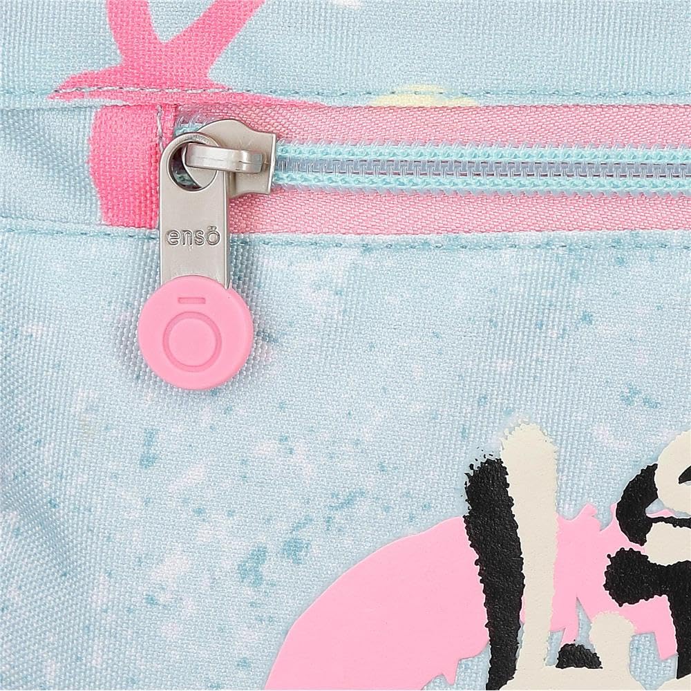 Enso Little Urban Queen Mochila Escolar Mochila Infantil Fabricada en Poliéster, Tirantes Anchos y Ajustables Que se adaptan, Bolsillo Frontal.