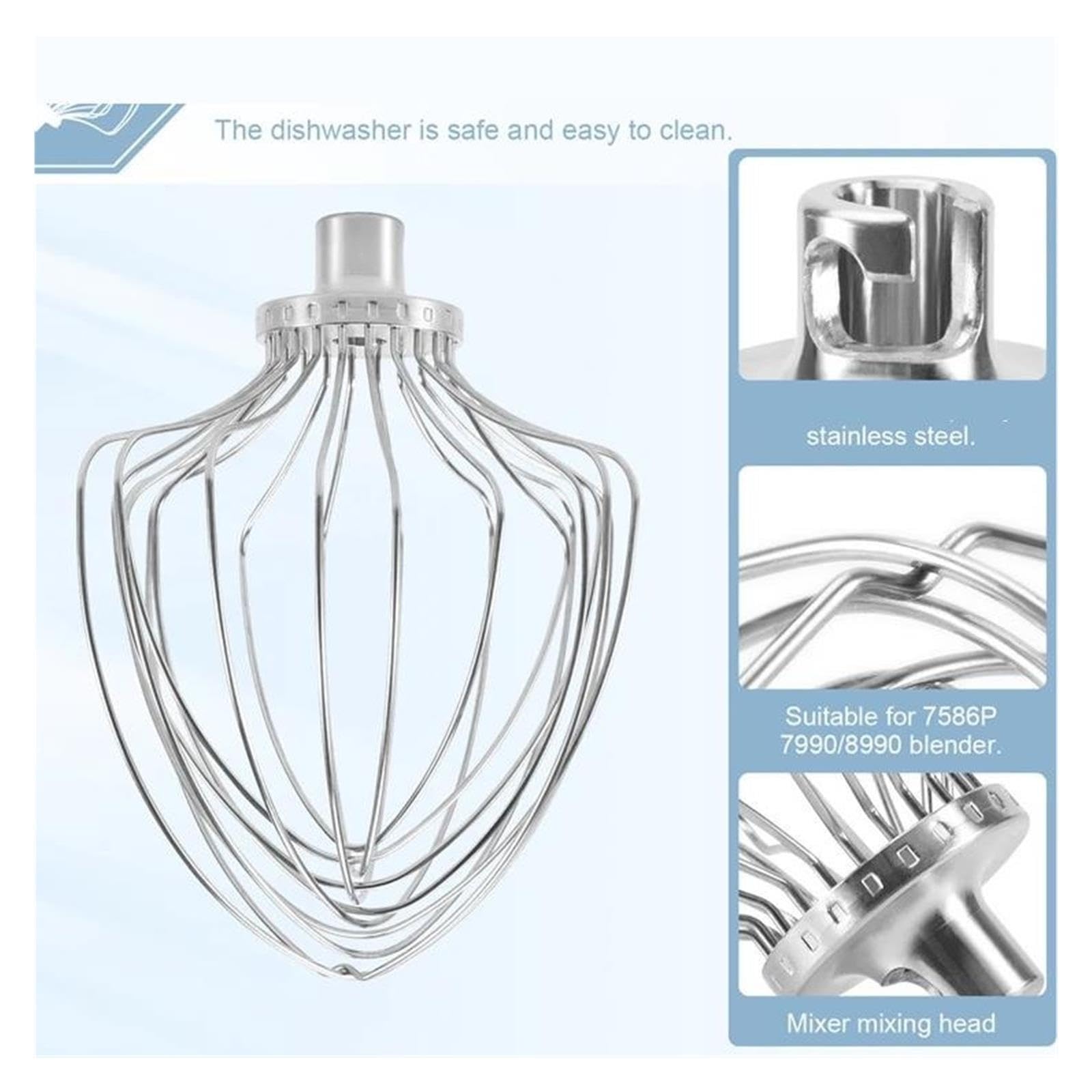 Testa Di Miscelazione Di Ricambio For Frusta, Compatible With KSM7586P KSM7990 KSM8990, Accessori For Mixer Con Supporto Di Sollevamento Da 7 Quart