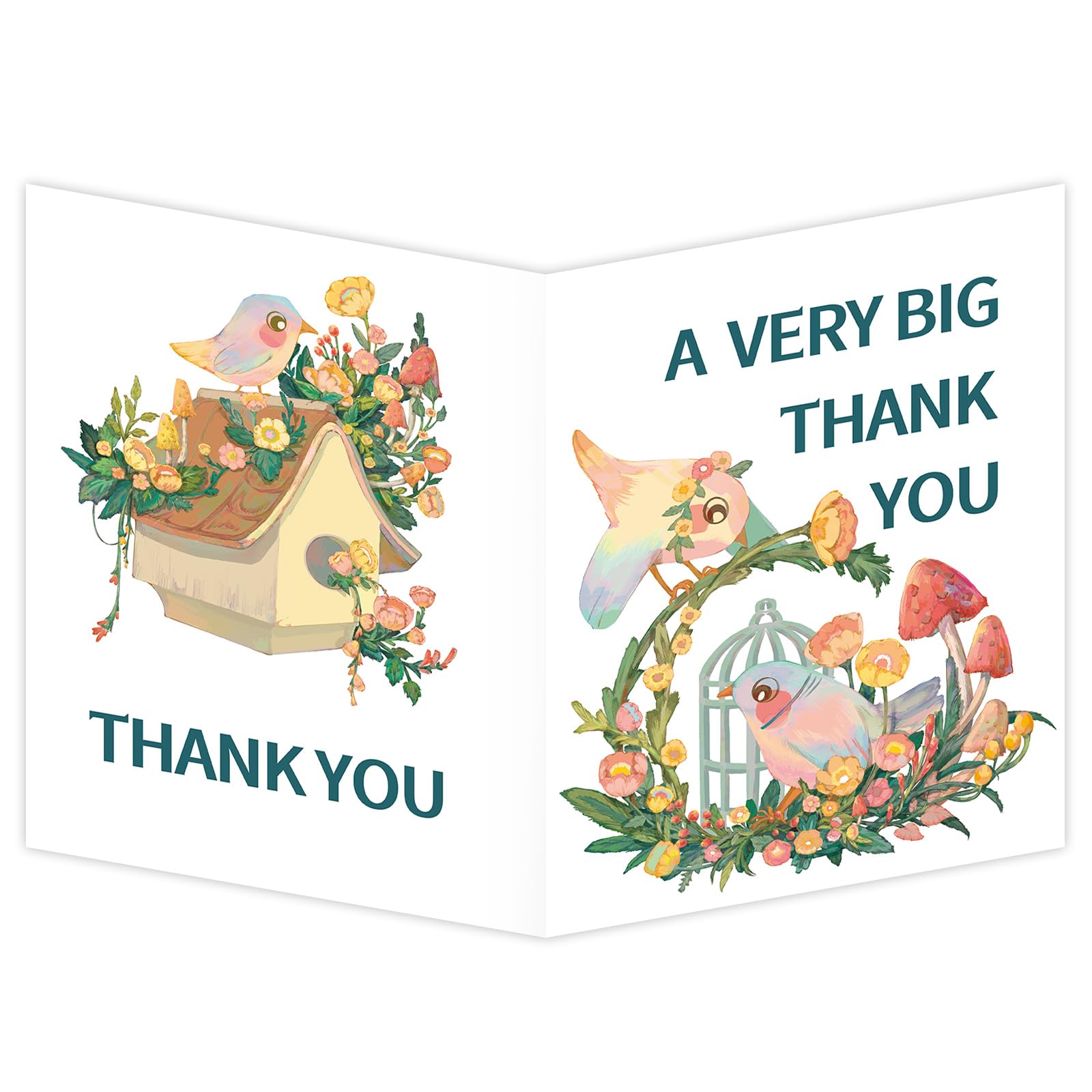 HOMANGA Jumbo Thank You Card, 35x55cm Large Thank You Card, A Very