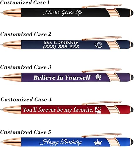 Miniatura 3 de Bolígrafos personalizados a granel, bolígrafos personalizados con nombrelogotipo en ambos lados, bolígrafo grabado de tinta negra con lápiz