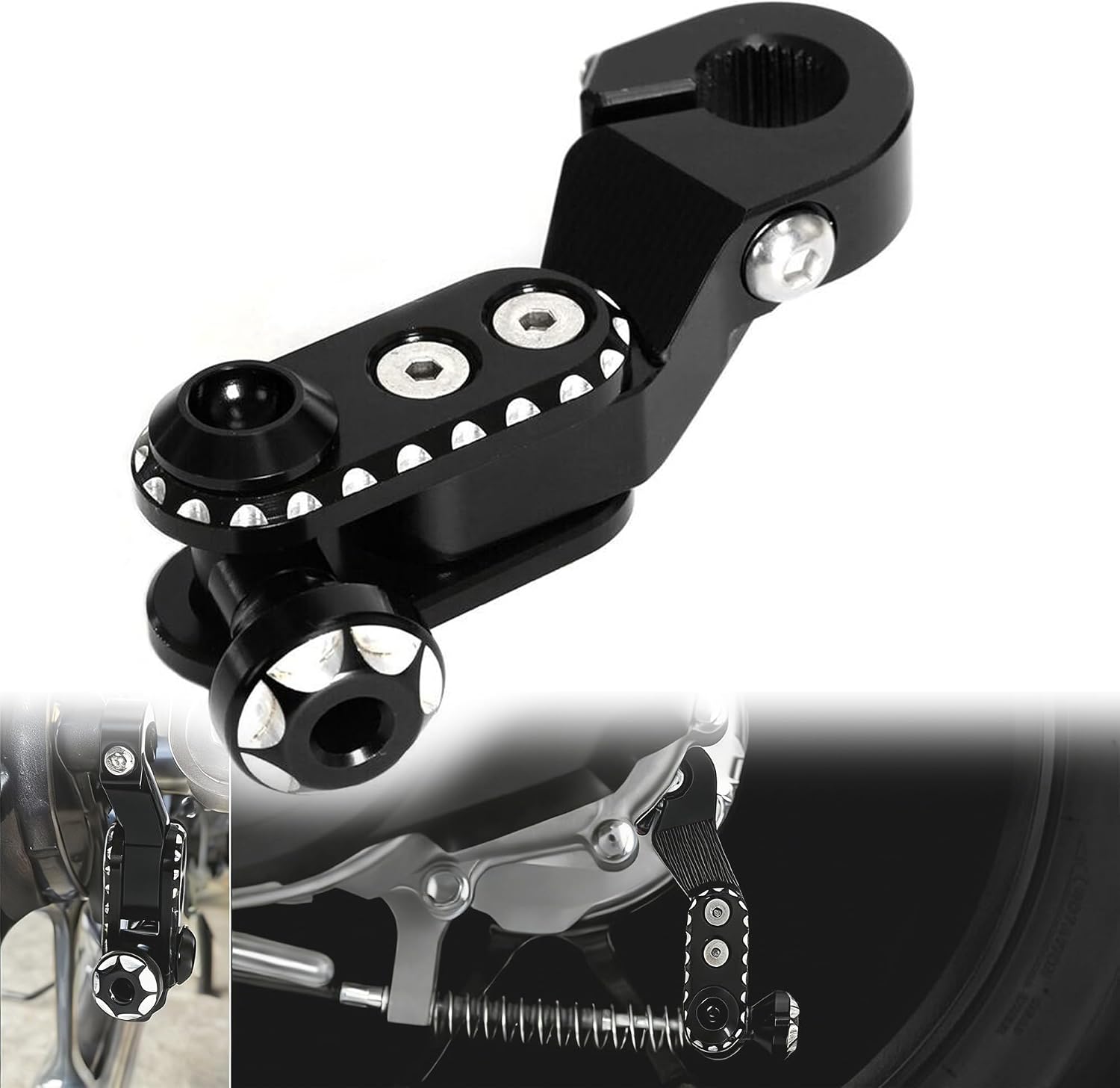 Monkey125 Rear Drum Brake Cam Lever Compatible with Monkey 125 DAX 125 2018-2024 3D CNC Motorcycle Accessories (Black)