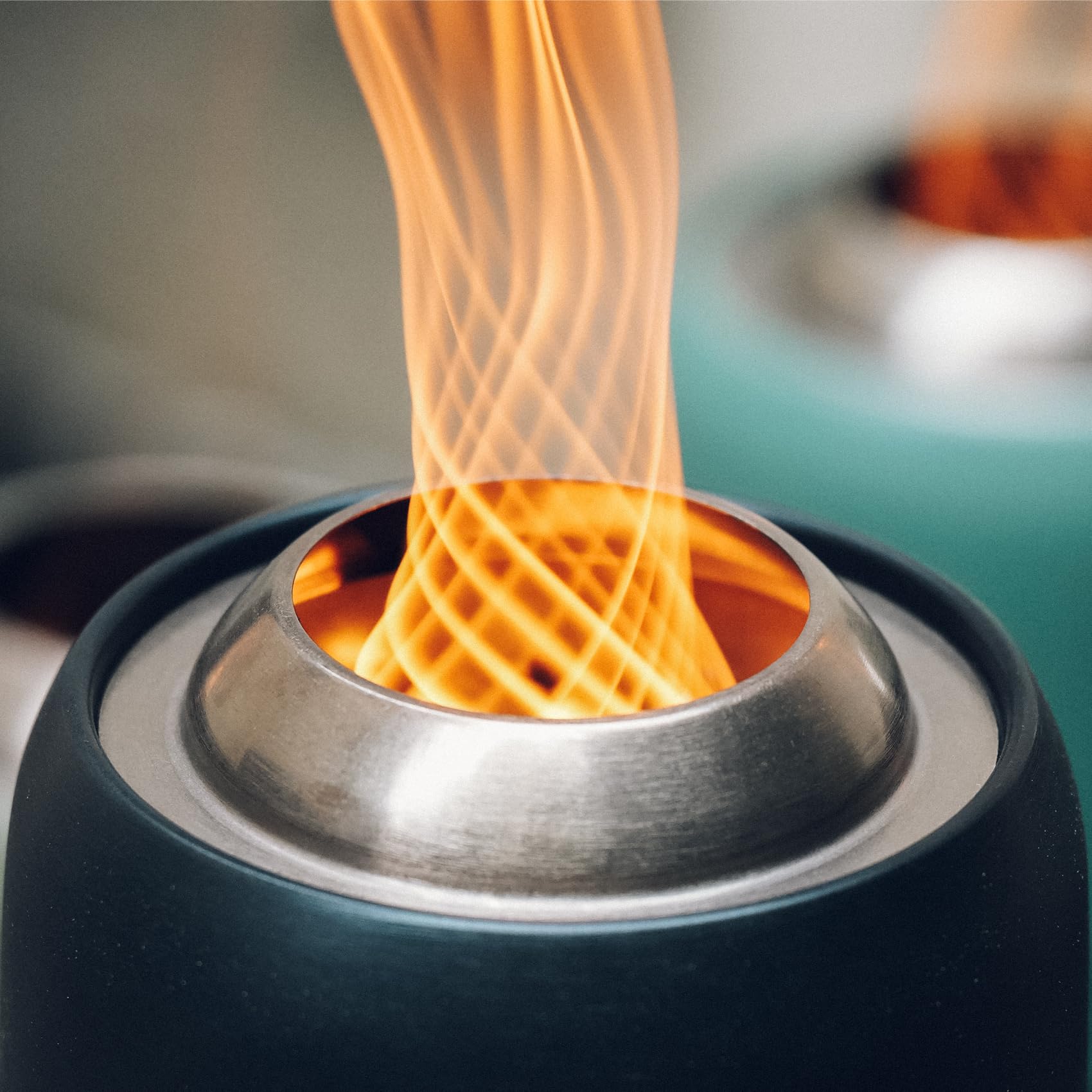 Braciere Da Tavolo Senza Fumo Con Borsa - Per Legna E Pellet, Ideale Campeggio E Giardino | Argento - Foto 4