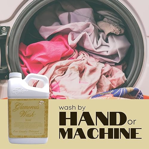 Miniatura 7 de Worldwide Nutrition Tyler Candle Company Glamorous Wash Icon Scent Detergente líquido para ropa - Detergente líquido de lujo para ropa - Contenedor