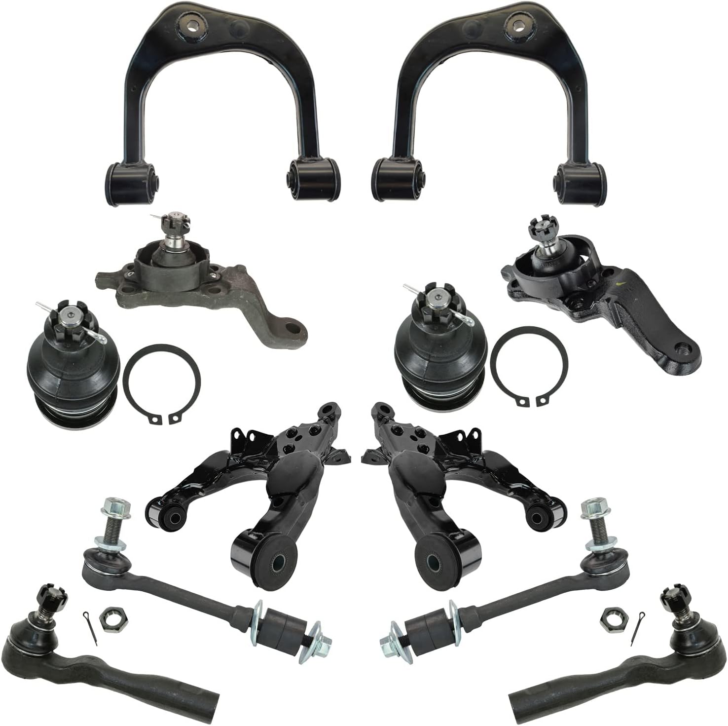 TRQ Front Steering & Suspension Kit for Toyota Sequoia/Tundra