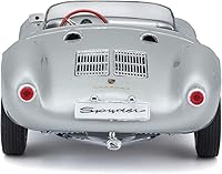 Vista 3 de Maisto 1:18 Scale Porsche 550A Spyder Diecast Vehicle, Silver