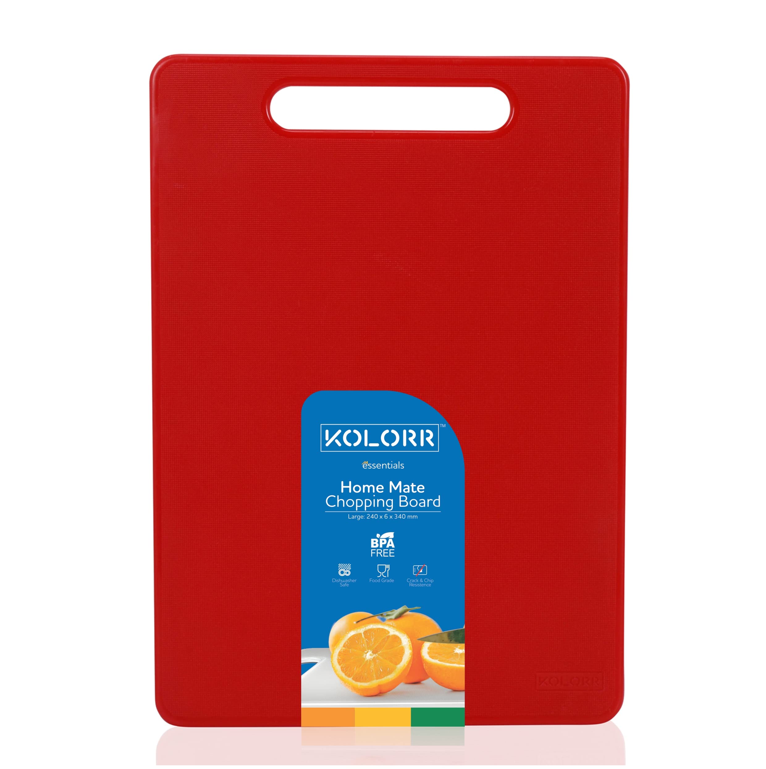 KOLORR Home Mate Large 1 Vegetable and Fruits Plastic Chopping/Cutting Board for Home/Kitchen/Hotels Restaurants BPA Free - (Yellow) (B09RMTLJS2) Amazon Price History, Amazon Price Tracker