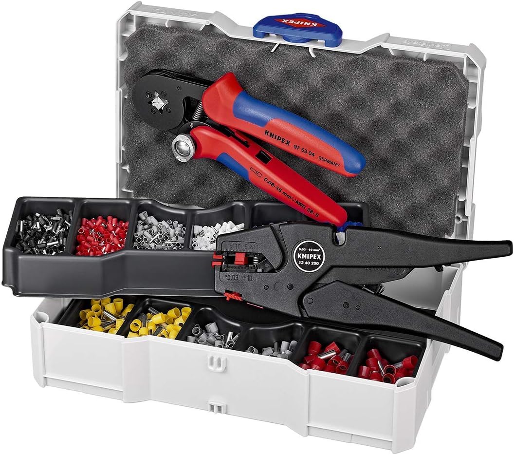 KNIPEX Artykuły do zagniatania do tulejek kablowych 10 częśc 265 mm, 97 90 10