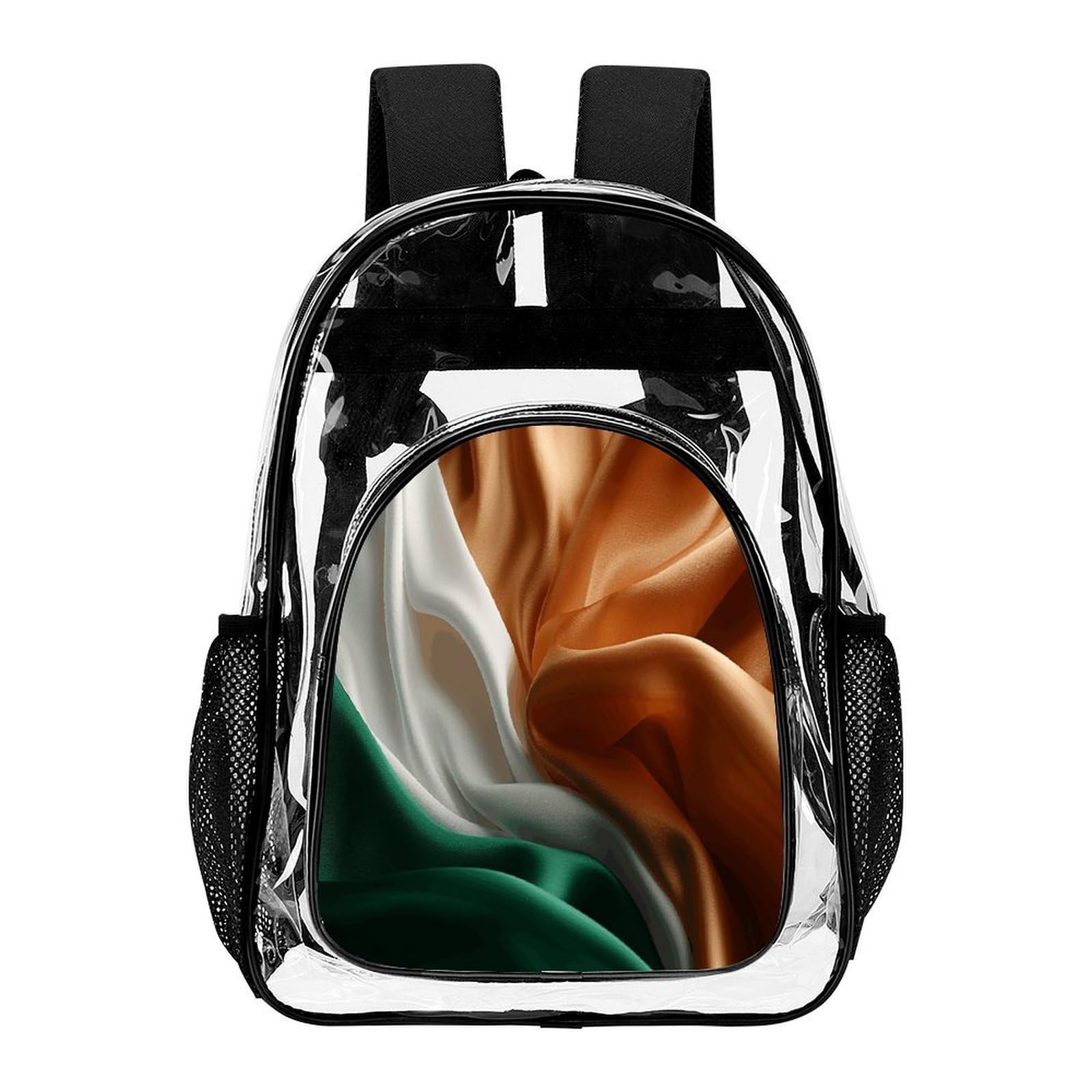 Transparenter Rucksack aus weichem Stoff, groß, transparent, PVC, Büchertasche für Sicherheit, Arbeit, Reisen, Stadion