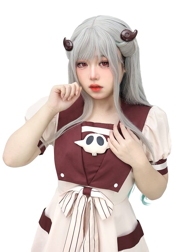 Amazon.com: C-ZOFEK Cosplay Wig Anime Hair Silver Grey and