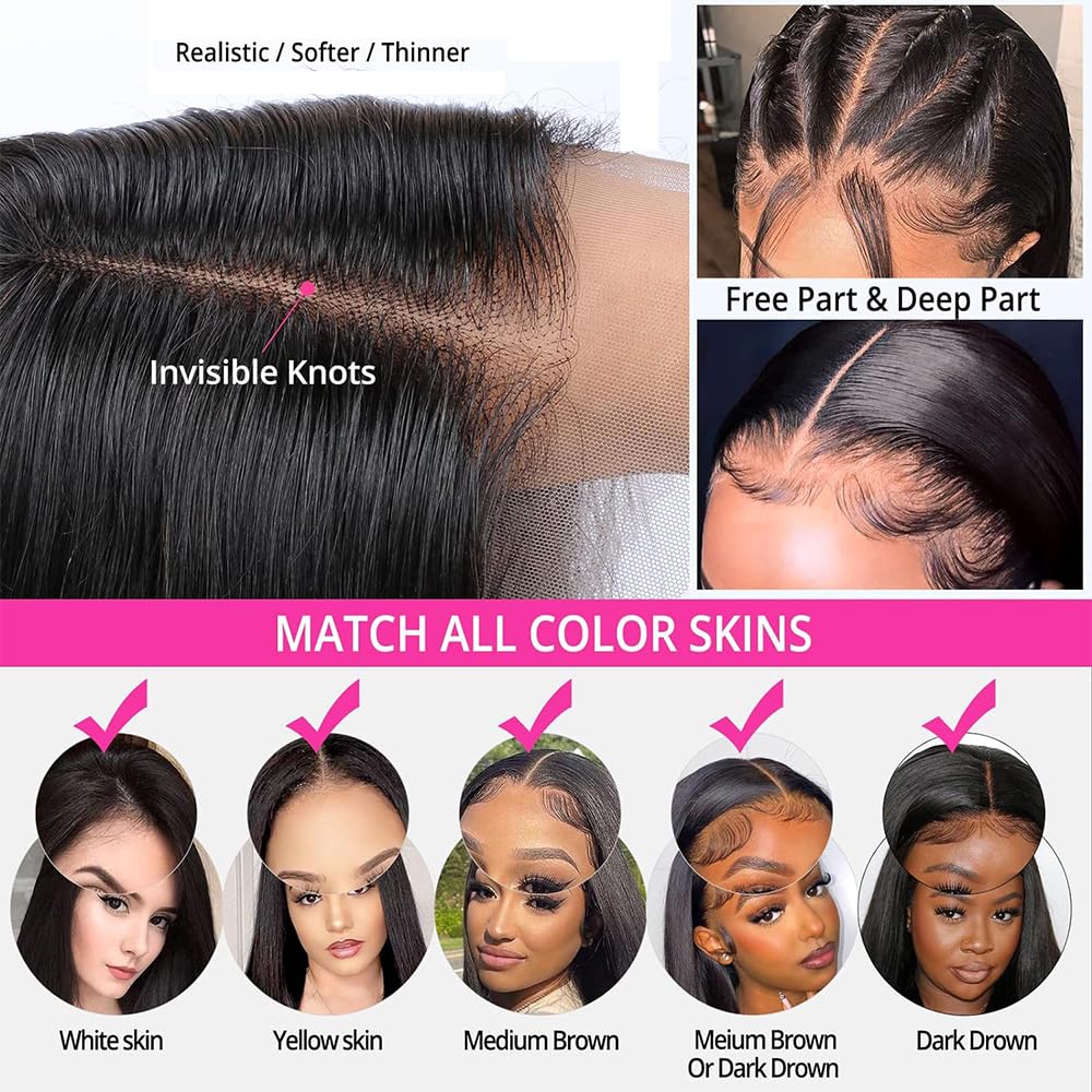 woojfcang Short Black Wigs for Women Black Bob Wig No Fringe,14 Inch Side Part Glueless Wig - Image 3