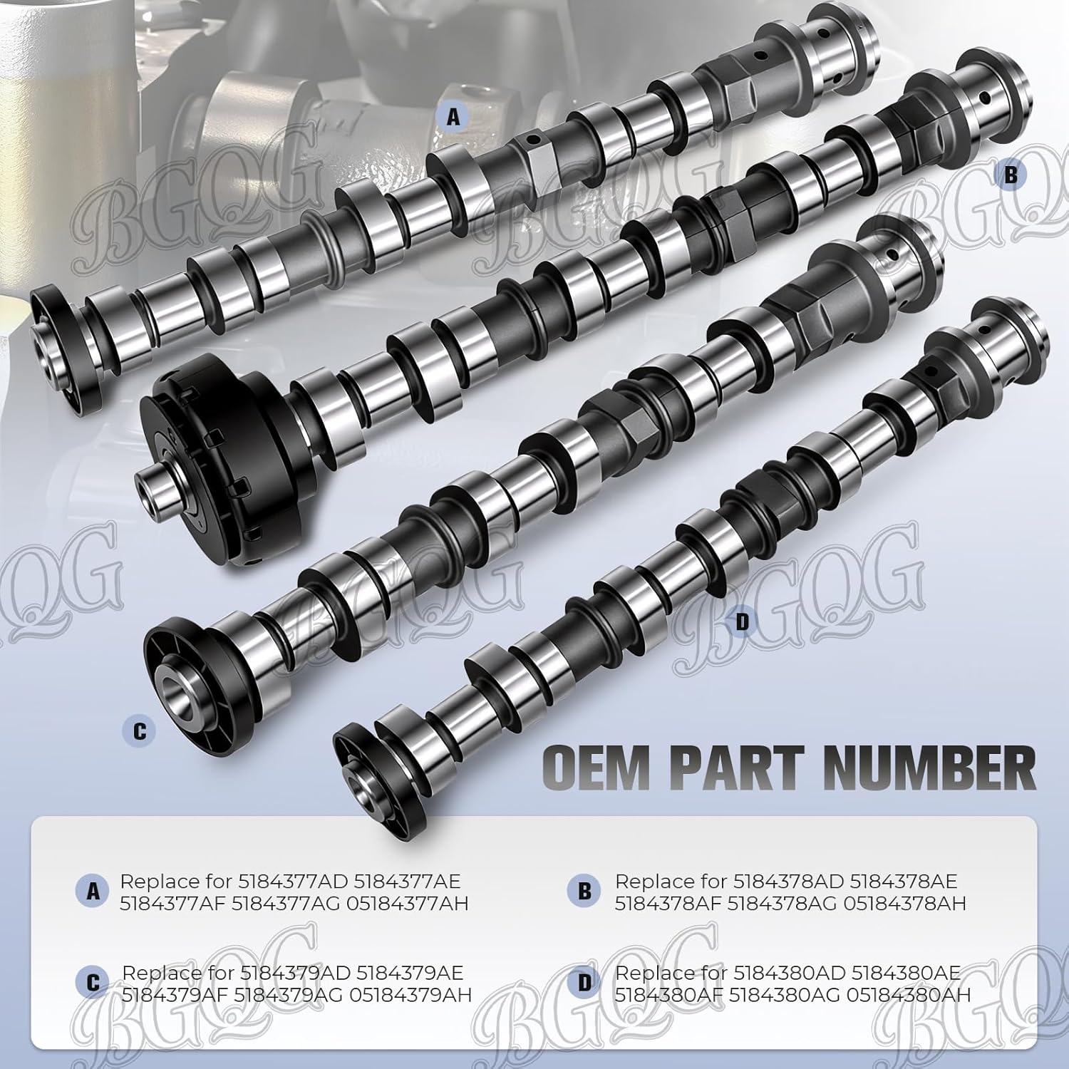 Complete Camshaft Rocker Arms Lifters Kit 2011-2022 3.6 Compatible with Pentastar Dodge Chrysler Jeep Ram, for Grand Cherokee Wrangler Charger Challenger Grand Caravan Journey Durango 200 300