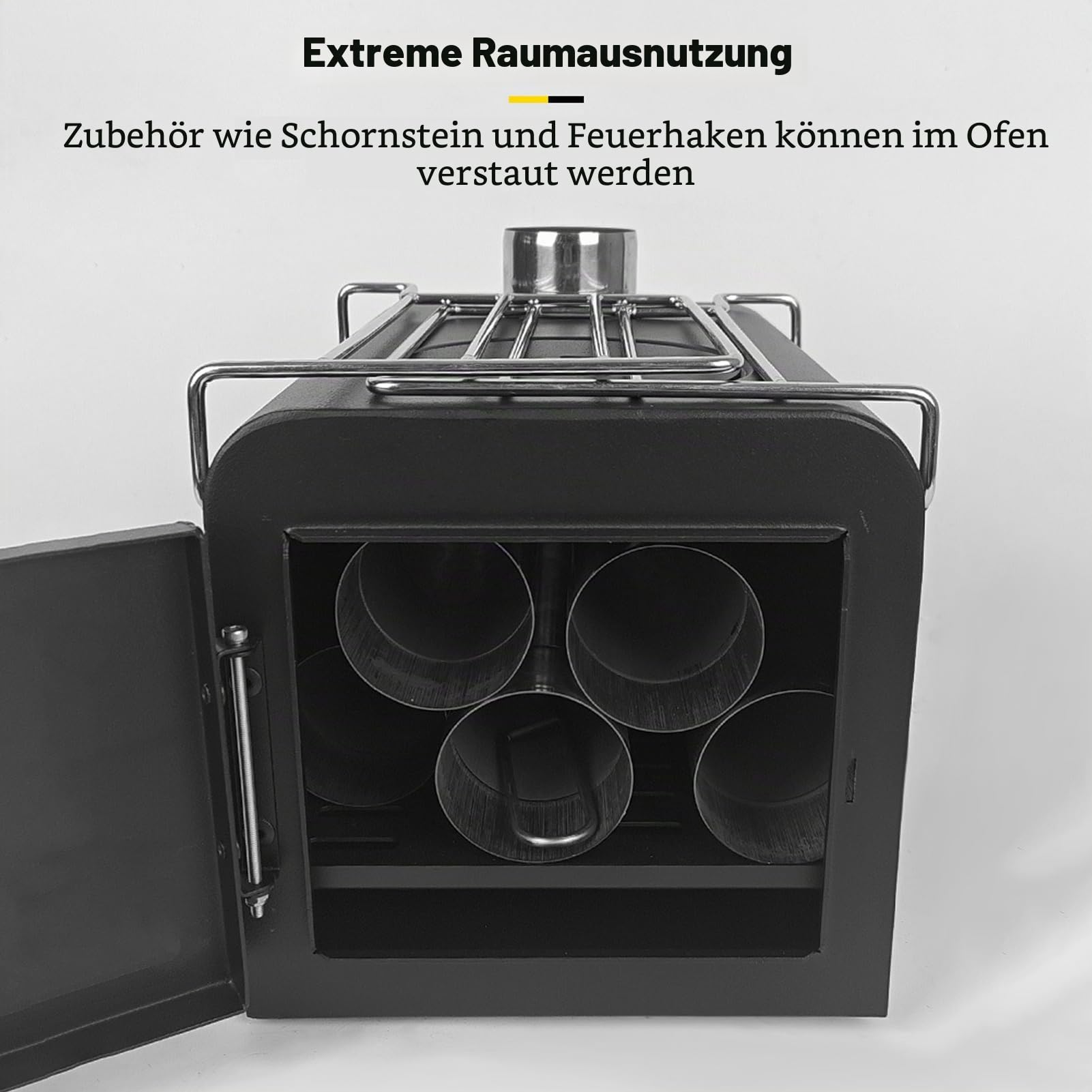 Rauchfreier Campingkocher Zeltofen Tragbarer Holzofen und Rauchfreier Campingkocher für Zelte Camping Angeln und Wandern