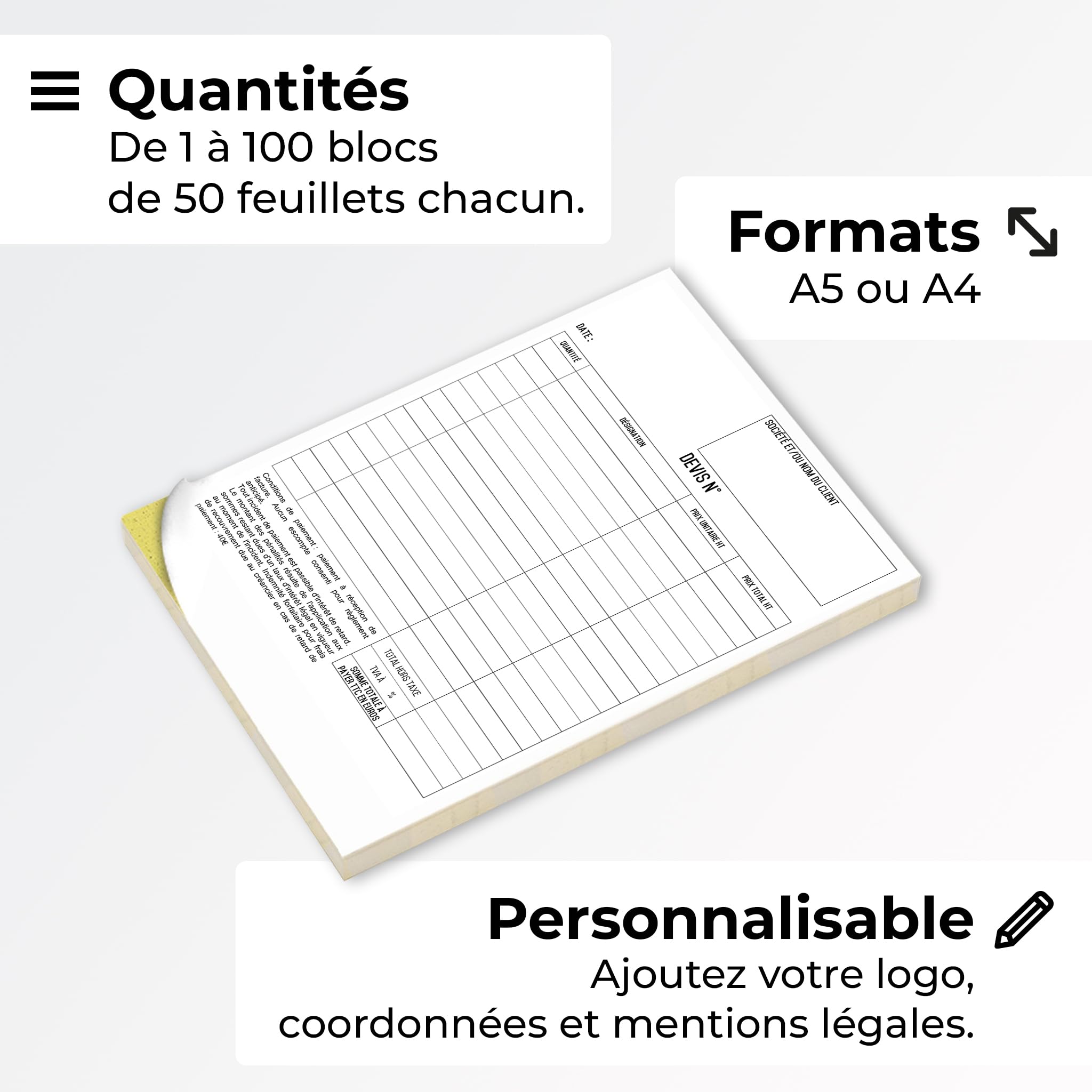 Invoices - Orders - Quotes >COPIECUSTOMIZED< - Set Of 10 - View #8
