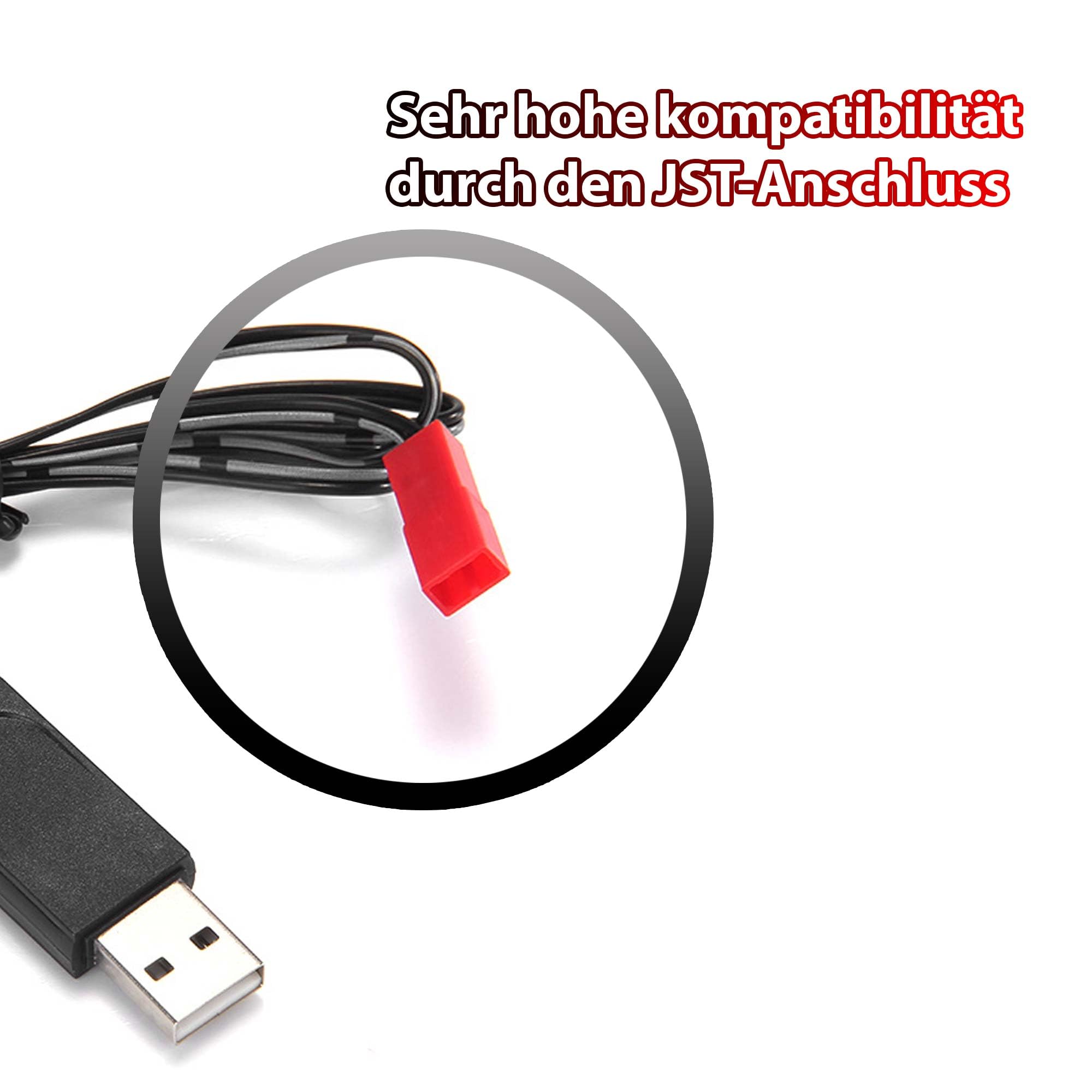 USB-Ladekabel Mit SM-2P Stecker – 7,2V, Für RC-Modelle, Drohnen, Ferngesteuerte Autos & Spielzeuge