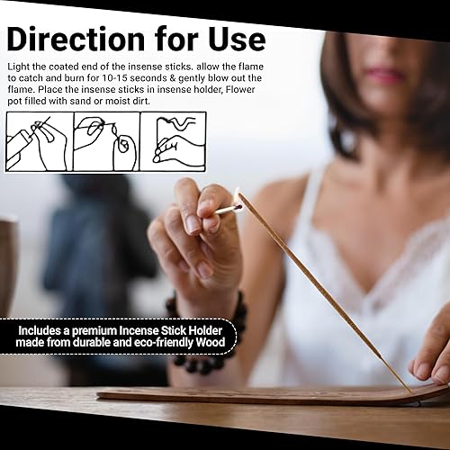 Miniatura 6 de Juego de 120 varillas de incienso aromáticas hechas a mano con 6 aromas relajantes, perfectas para el hogar, meditación, yoga y relajación, incluye