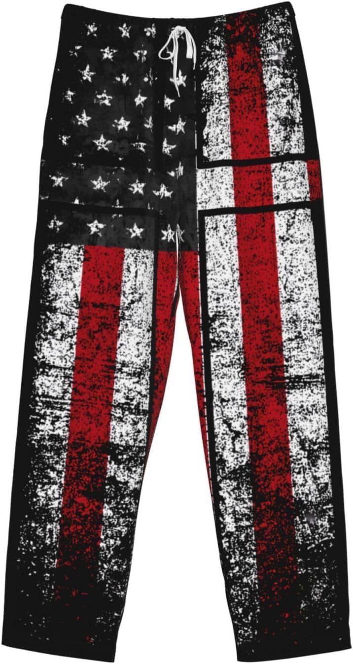 Mens Pajama Pant Funny Lounge Pant Soft Pyjama Trousers Size Bottoms With Pockets Drawstring Elastic Waist - Image 4