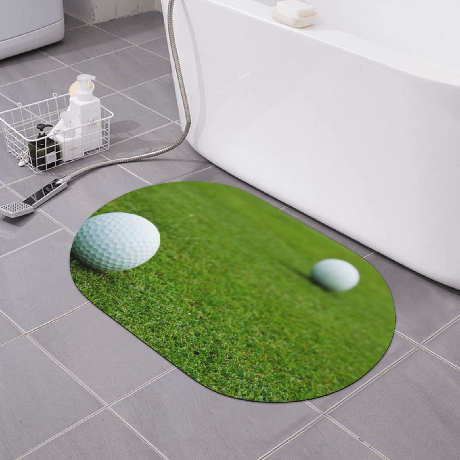Tapis de bain softball 40x60 cm antidérapant et absorbant