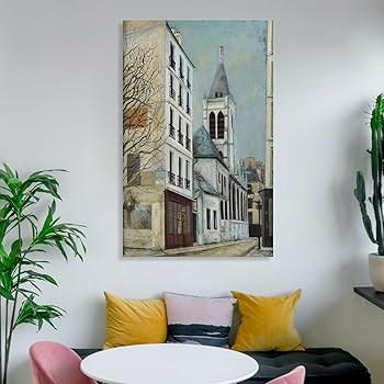 モーリス　ユトリロ　maurice utrillo 絵画 本日開幕✨】 20世紀初頭のパリの街並みを描いたことで知られる