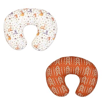 Baby Nursing Pillow Cover, Breastfeeding Pillow Cover Boys Girls, Nursing Pillow Case for Newborn, Soft Fabric Fits Snug On Infant, Washable and Breathable