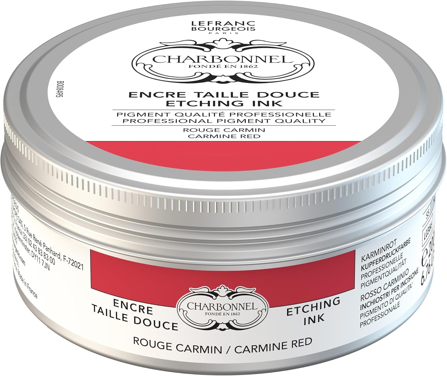 Lefranc Bourgeois Charbonnel Professional Etching Traditional Ink, 200ml (6.76-oz) Concentrated Blue