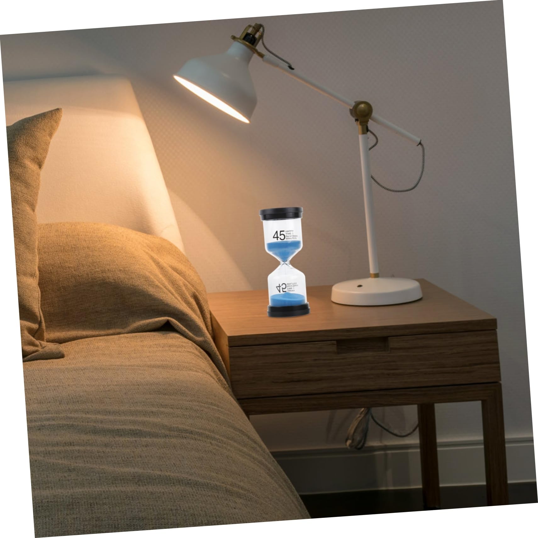 de Reloj de Arena para Decoración del Hogar de Vidrio y Plástico Temporizador de Sobremesa 3 Piezas y Juego Infantil en Interiores