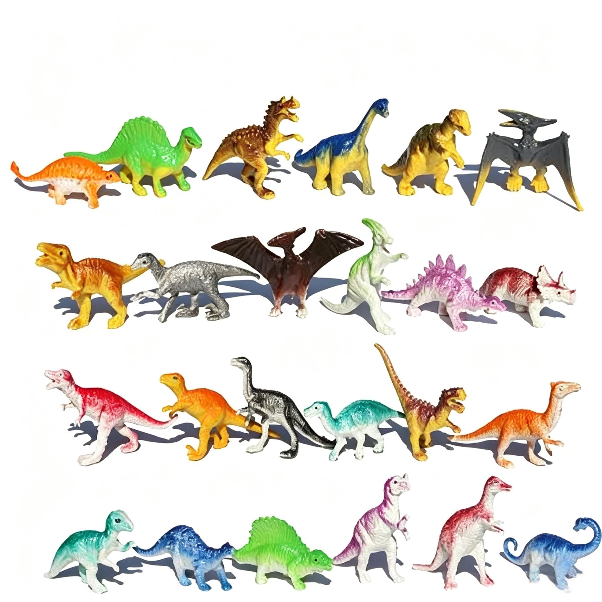 Comforso 39 Pack Mini Dinosaur Figures Small Plastic Mini Dinosaurs Toys