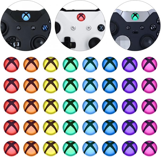 Prochain Xbox : un PC de jeu prêt à être mis sur une étagère 2 71haUL0Zn5L. AC SX679 eXtremeRate Custom Home Guide Button LED Mod Stickers for Xbox Series X/S, for Xbox One Elite V1/V2, for Xbox One S/X, Xbox One Standard Controller with Tools Set - 40 pcs in 8 Colors