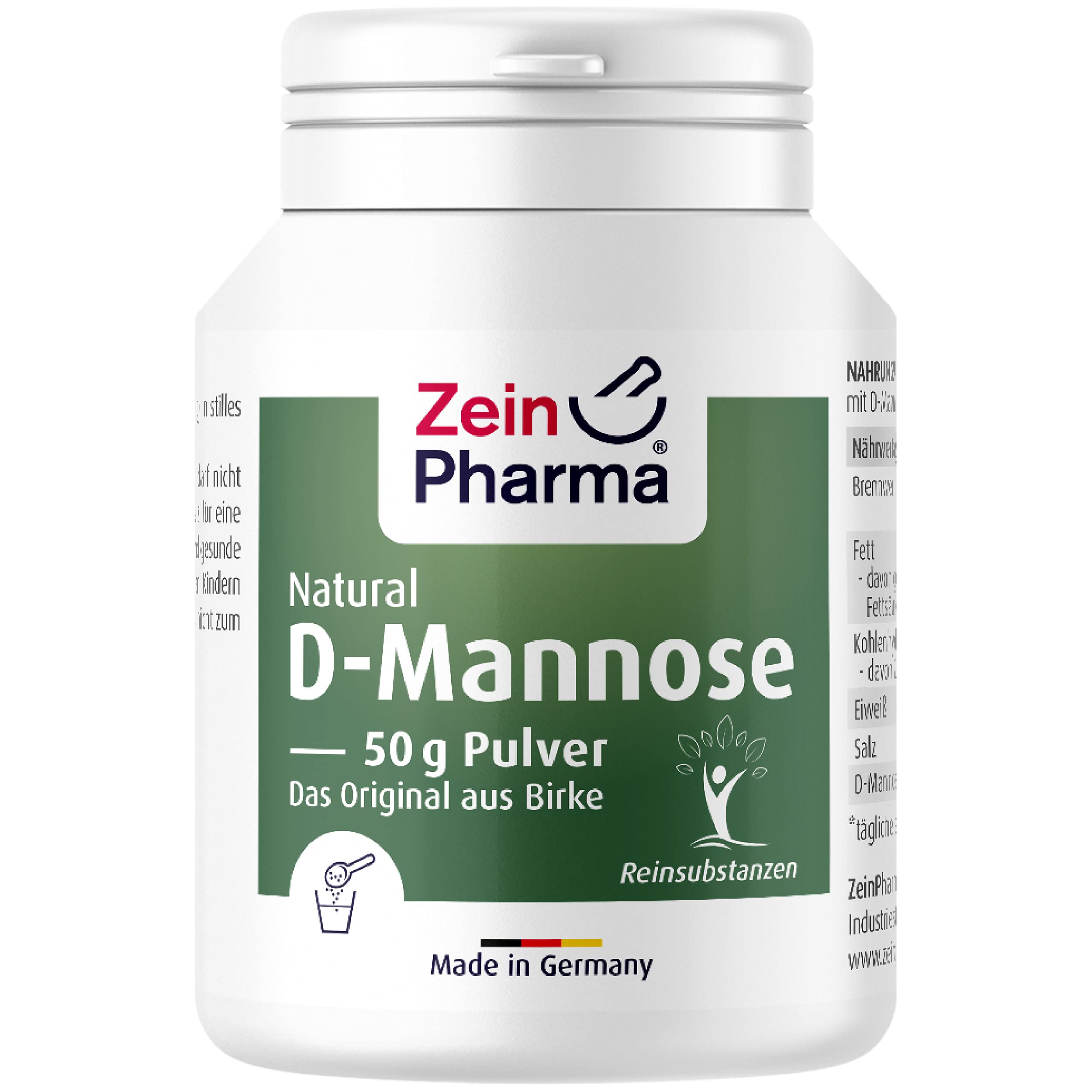 Zein Pharma Natural D-Mannose Powder, 50g, 100 g